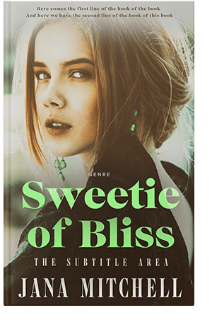 Pre Made Book Cover Yellow Metal