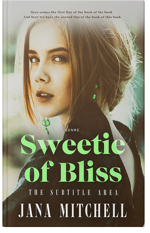 Front view of Premade Erotica Book Cover - Yellow Metal