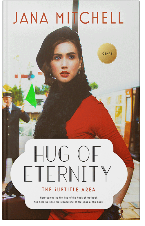 Front view of Premade Romance Book Cover - Iroko