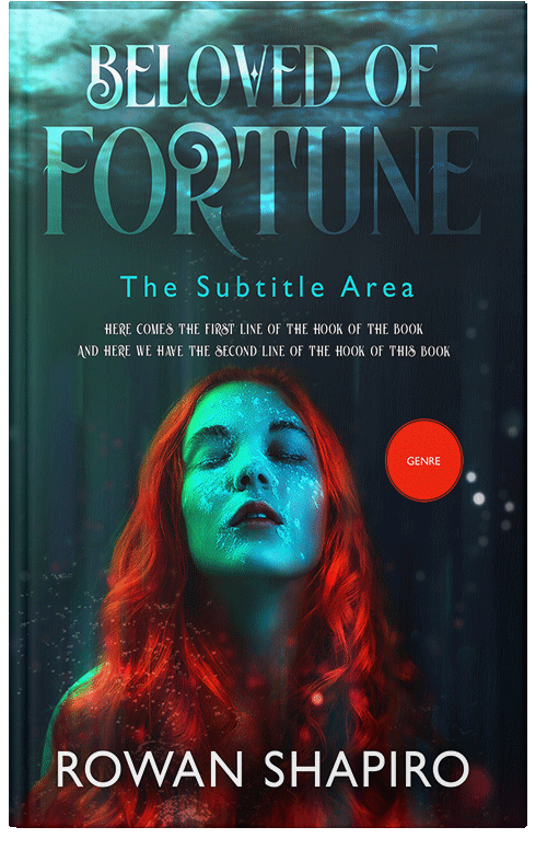 Front view of Premade Literary Fiction Book Cover - Shark