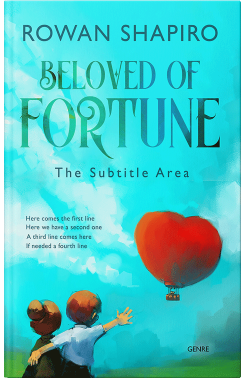 Front view of Premade Romance Book Cover - Bison Hide