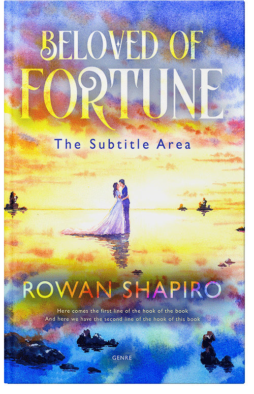 Front view of Premade Romance Book Cover - Celeste