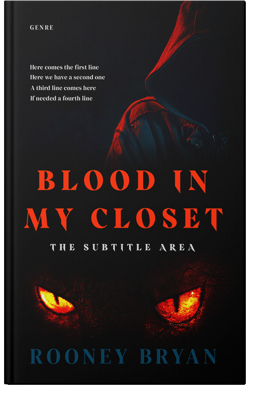 Front view of Premade Horror Book Cover - Cinder