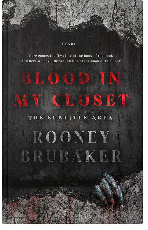 Front view of Premade Horror Book Cover - Cod Gray