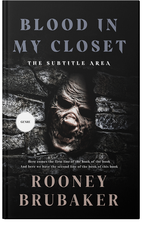 Front view of Premade Horror Book Cover - Cod Gray