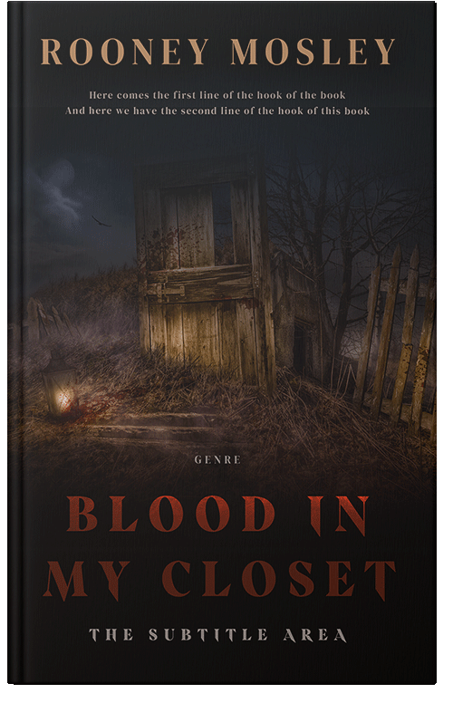 Front view of Premade Horror Book Cover - Zeus