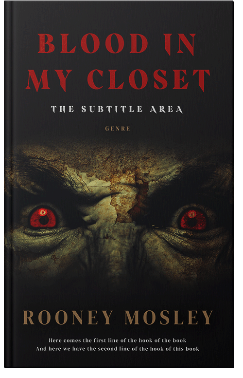 Front view of Premade Horror Book Cover - Cod Gray
