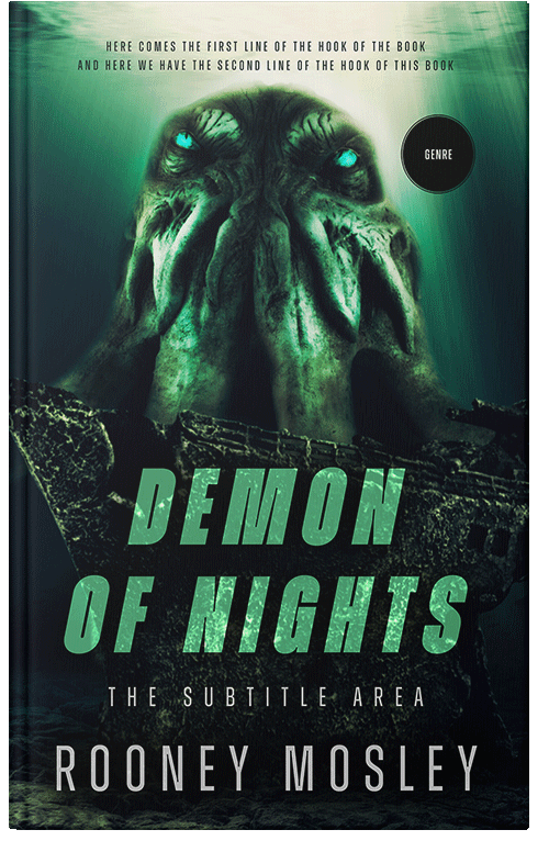 Front view of Premade Horror Book Cover - Aztec