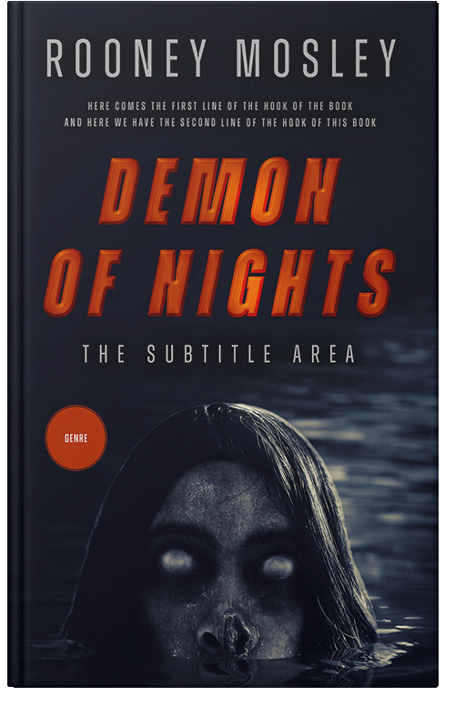 Front view of Premade Horror Book Cover - Vulcan