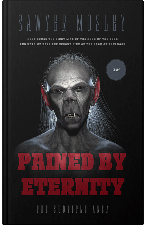 Front view of Premade Horror Book Cover - Woodsmoke