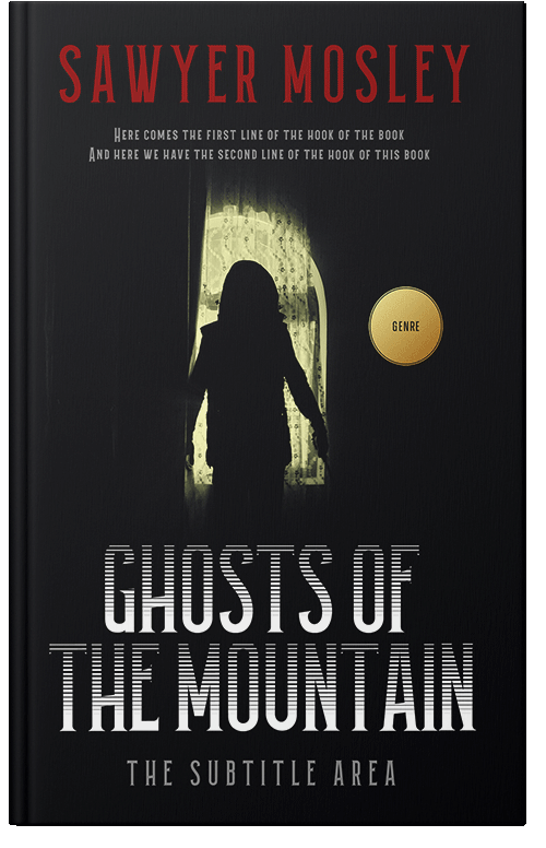 Front view of Premade Horror Book Cover - Ebony