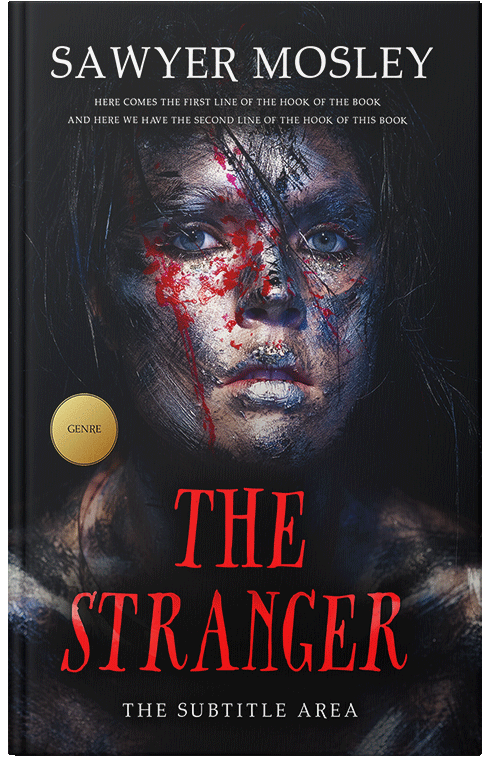 Front view of Premade Abstract Book Cover - Woodsmoke