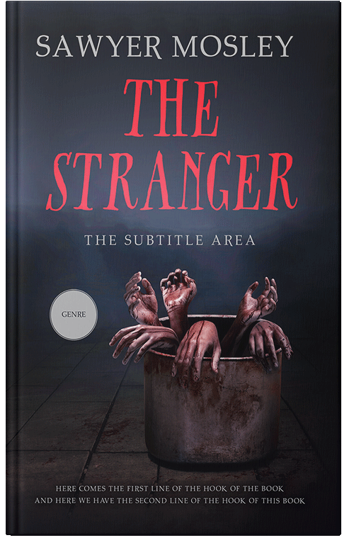 Front view of Premade Horror Book Cover - Charade