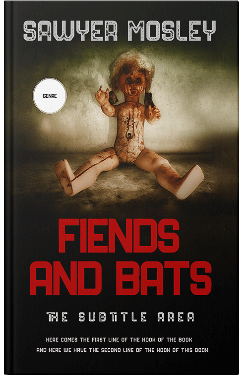 Front view of Premade Horror Book Cover - Contessa