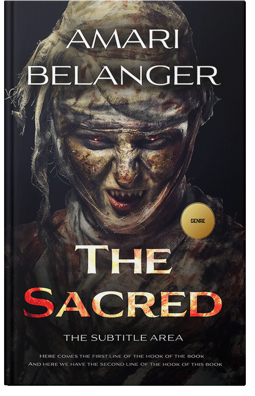 Front view of Premade Horror Book Cover - Thunder