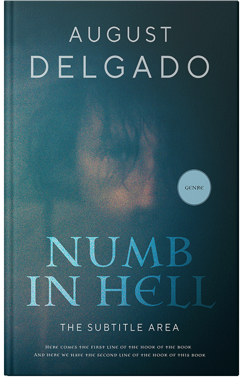 Front view of Premade Horror Book Cover - Blue Dianne