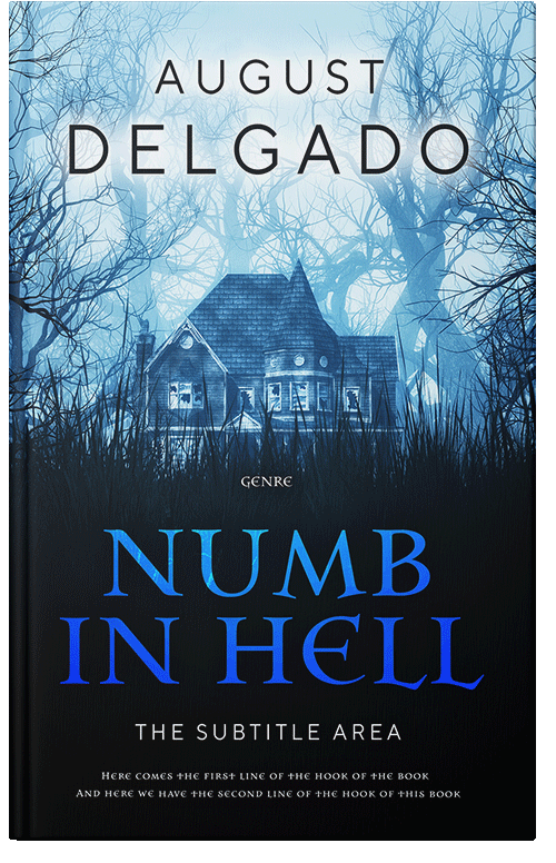 Front view of Premade Mystery & Thriller & Suspense Book Cover - Ebony