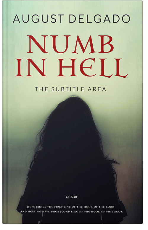 Front view of Premade Horror Book Cover - Vulcan