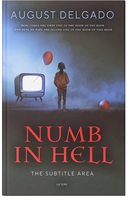 Front view of Premade Horror Book Cover - Tundora