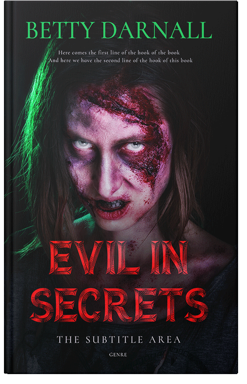 Front view of Premade Horror Book Cover - Cod Gray