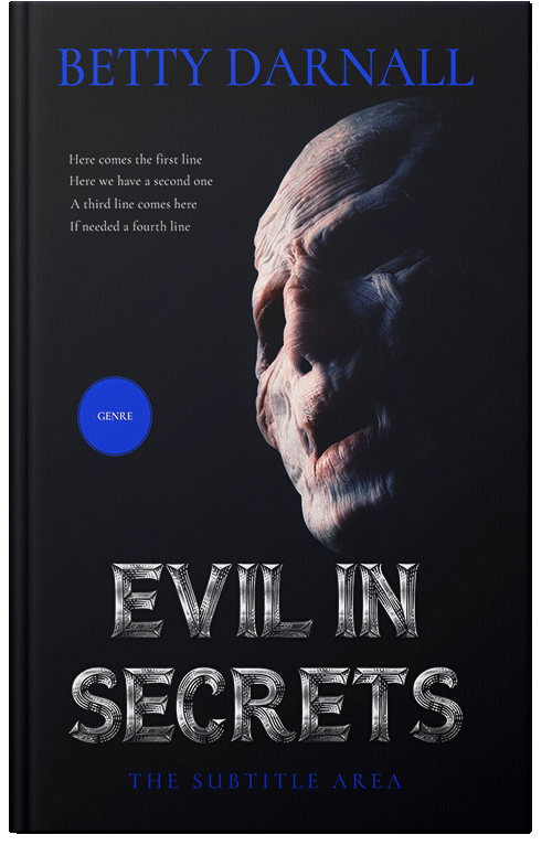 Front view of Premade Horror Book Cover - Ebony
