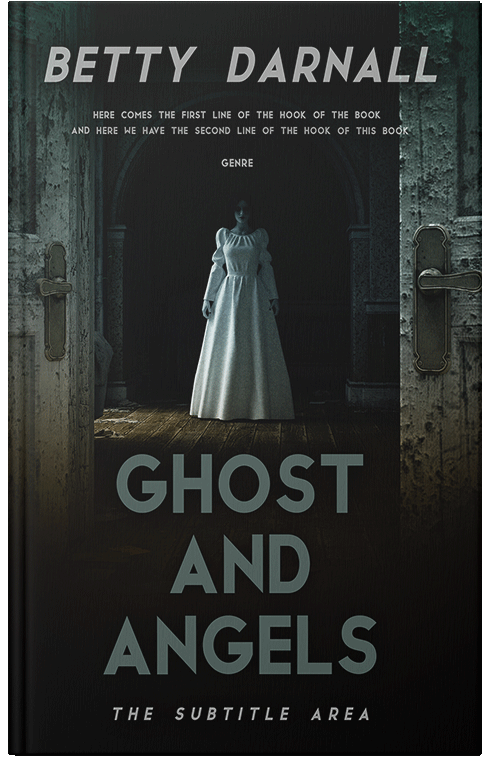 Front view of Premade Horror Book Cover - Log Cabin