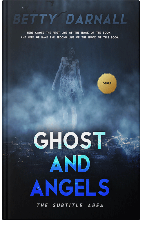 Front view of Premade Horror Book Cover - Ebony