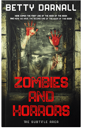 Pre Made Book Cover Red Damask