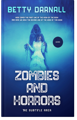Premade Book Cover Catalina Blue