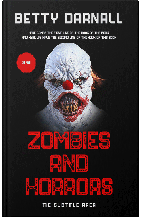 Front view of Premade Horror Book Cover - Cod Gray