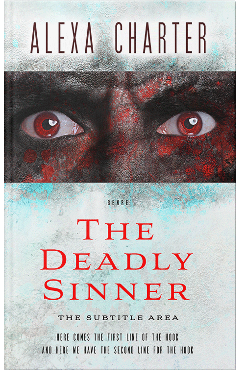 Front view of Premade Horror Book Cover - Cocoa Brown