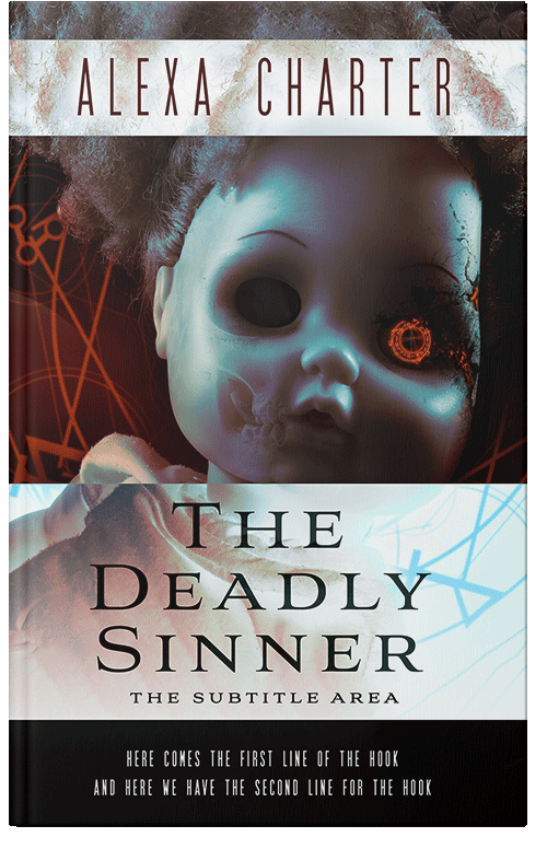 Front view of Premade Horror Book Cover - Pumice