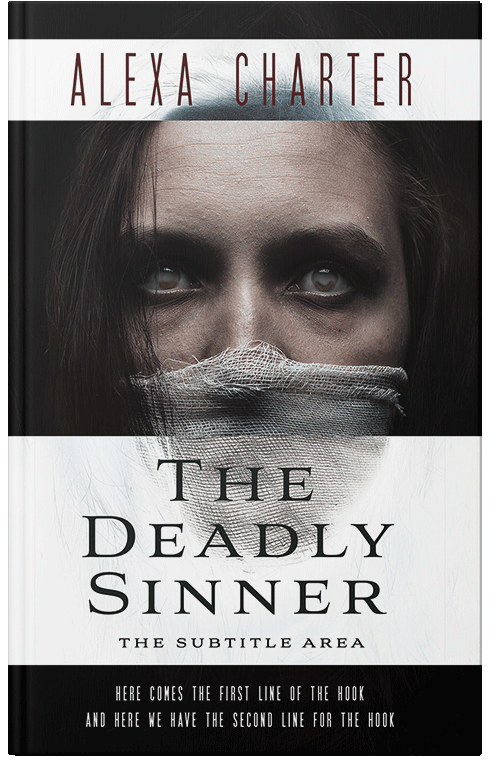 Front view of Premade Horror Book Cover - Swiss Coffee