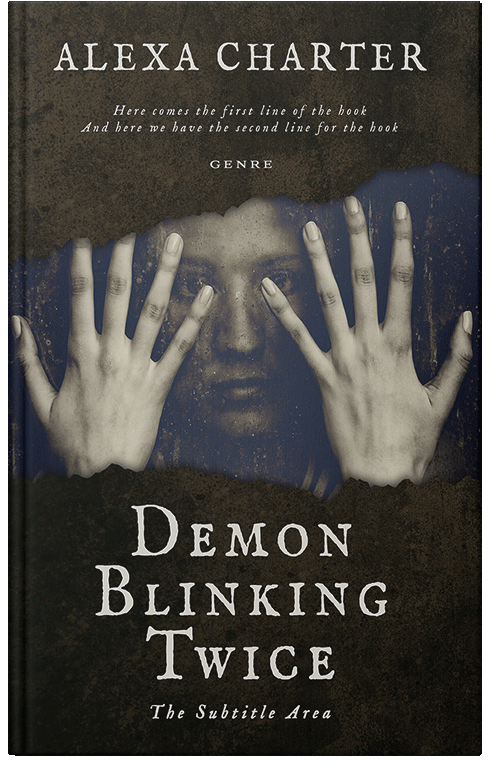 Front view of Premade Horror Book Cover - Zeus