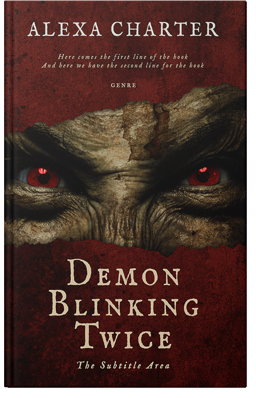 Front view of Premade Horror Book Cover - Clinker