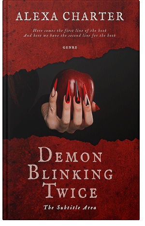 Premade Book Cover Dark Burgundy