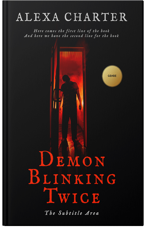 Front view of Premade Mystery & Thriller & Suspense Book Cover - Black