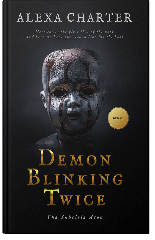 Front view of Premade Horror Book Cover - Woodsmoke