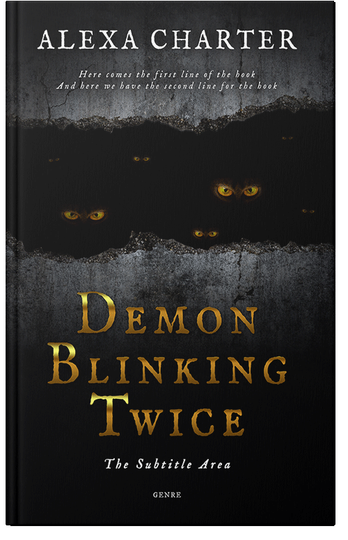 Front view of Premade Horror Book Cover - Cod Gray