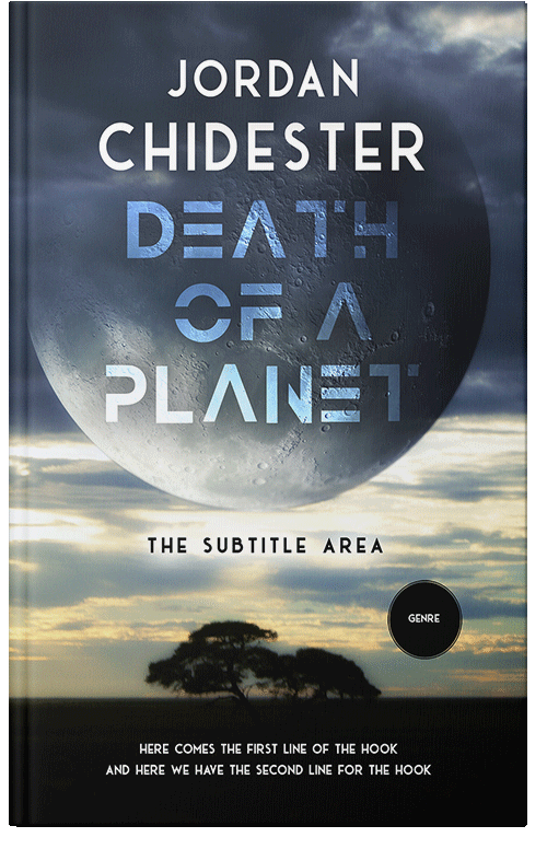 Front view of Premade Science Fiction Book Cover - Moon Mist