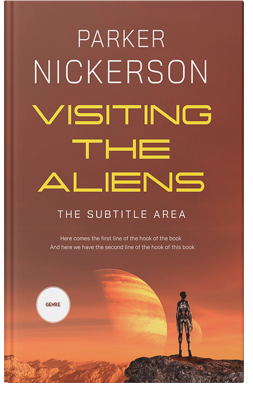 Front view of Premade Science Fiction Book Cover - El Salva