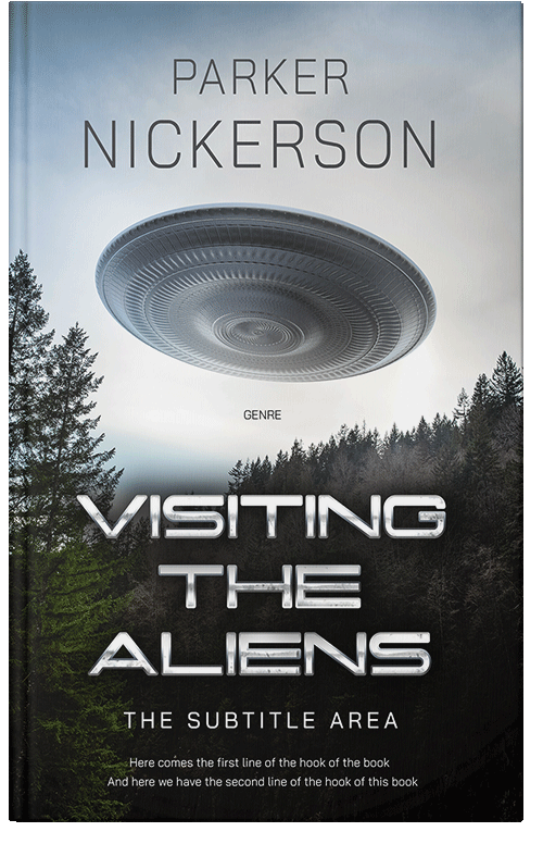 Front view of Premade Science Fiction Book Cover - Iron