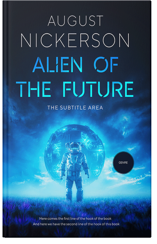 Front view of Premade Science Fiction Book Cover - Black Pearl