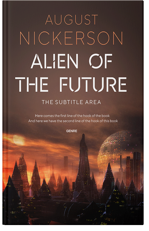 Front view of Premade Science Fiction Book Cover - Cork