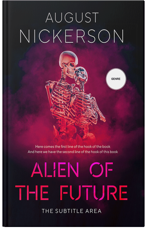 Front view of Premade Science Fiction Book Cover - Hibiscus