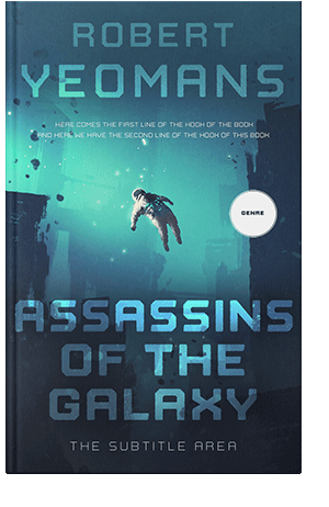 Pre Made Book Cover Blue Dianne