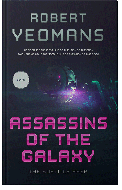 Front view of Premade Science Fiction Book Cover - Ebony