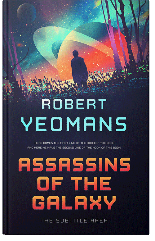 Front view of Premade Science Fiction Book Cover - Burning Sand