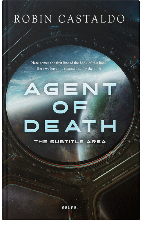 Front view of Premade Science Fiction Book Cover - Heavy Metal