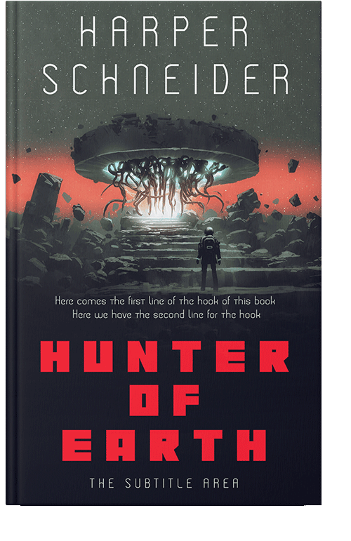 Front view of Shark #12422 - Premade Science Fiction Book Cover